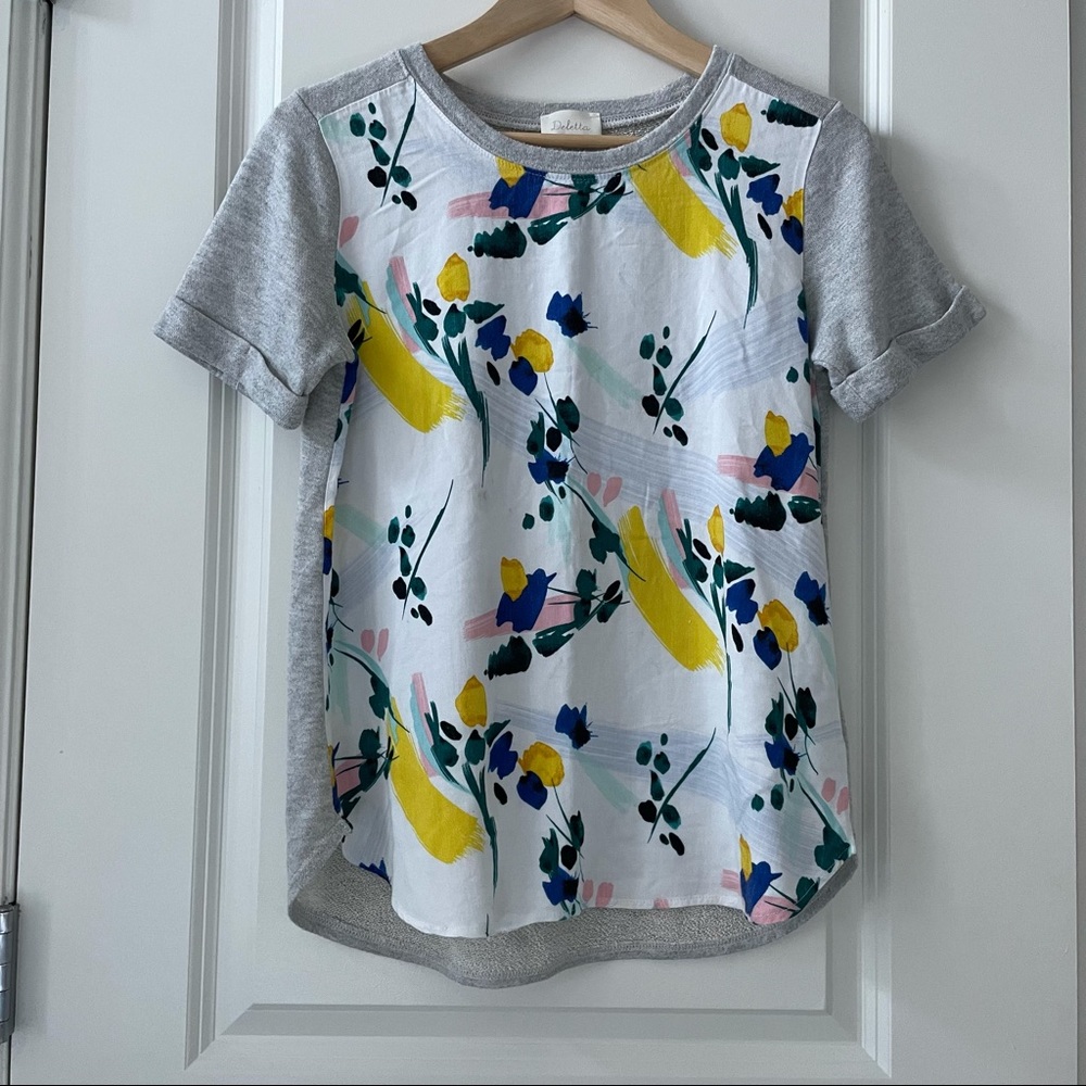 Deletta Anthropologie Floral Top